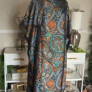 Elegant Paisley Swim Coverup